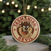 A circular ornament featuring the Tasmanian Devil character from the Looney Tunes franchise, with the text "TASMANIAN DEVIL" prominently displayed.