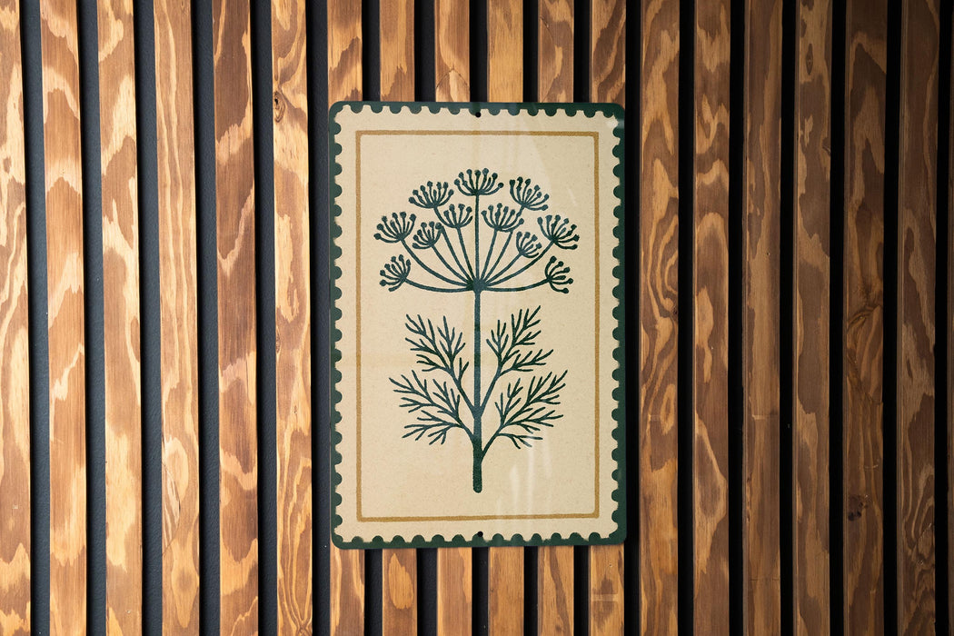 a decorative floral design on a wooden panel.