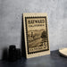 A vintage-style stamp from the United States Postal Service (U.S.P.S.) depicting a town scene in California, with a 5¢ postage value.