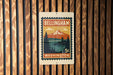 A vintage-style postage stamp from Washington, featuring a mountain landscape and the text "Bellingham Washington 5c".