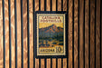 A vintage postage stamp from Catalina Foothills, Arizona, featuring a desert landscape with mountains in the background.