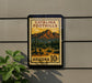 A postage stamp from Catalina Foothills, Arizona, featuring a desert landscape with mountains in the background.