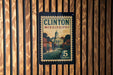 A 5 cent postage stamp from Mississippi featuring a town scene.