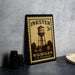A vintage-style metal stamp depicting a water tower, with the text "Inkster 3c" and "Michigan U.S. Postage" printed on it.
