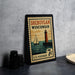 A vintage postage stamp from Wisconsin featuring a lighthouse and a sailboat, with the text "SHEBOYGAN WISCONSIN 7c U.S. POSTAGE".