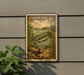 A metal sign with a fish illustration and the text "ALLIGATOR GAR 6¢" is displayed on a wall, with a plant to the left.