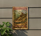 A vintage-style postage stamp featuring a large catfish, with the text "Flathead Catfish 15¢" and "U.S. Postage" printed on it.