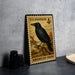 A U.S. postage stamp featuring an American crow perched on a branch, with the text "U.S. POSTAGE 4c" and "AMERICAN CROW" printed on it.