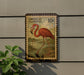 A stamp depicting a flamingo, with the text "AMERICAN FLAMINGO" and a value of 10 cents.