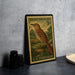 A vintage brown thrasher postage stamp from the United States, featuring a detailed illustration of a brown bird perched on a rock.