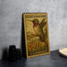 A vintage postage stamp featuring a colorful illustration of a Calliope hummingbird, with the text "Calliope Hummingbird" and "U.S. POSTAGE" printed on it.