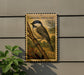 A postage stamp featuring a Carolina Chickadee perched on a branch, with the text "CAROLINA CHICKADEE USA" printed on it.