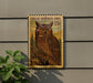 A postage stamp featuring a great horned owl, with the text "GREAT HORNED OWL 15¢" printed on it.