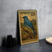 A U.S. postage stamp featuring a blue bird, specifically a mountain bluebird, perched on a branch.