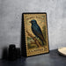 Purple Martin Vintage Stamp Style Metal Sign, Purple Martin Bird Decor, Backyard Birding Gift, Nature Wildlife Wall Sign