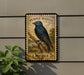 Purple Martin Vintage Stamp Style Metal Sign, Purple Martin Bird Decor, Backyard Birding Gift, Nature Wildlife Wall Sign