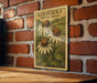 a vintage-style botanical illustration of three echinacea flowers, with the text "ECHINACEA 'WHITE SWAN'" displayed prominently.