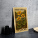 Marsh Marigold Vintage Stamp Style Metal Sign, Marsh Marigold Flower Plaque, Botanical Wall Decor, Garden Sign