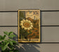 A postage stamp featuring a cactus flower and a desert landscape, with the text "Saguaro Blossom" printed on it.