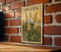 Spirea Vintage Stamp Style Metal Sign, Spirea Flower Botanical Garden Decor, Floral Plant Name Plaque, Cottage Farmhouse Wall Sign