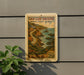 A vintage-style postage stamp depicting a scenic coastal road in California, with the text "SAN LUIS OBISPO NORTH COAST BYWAY" and "USA 29 CALIFORNIA".