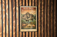 A 5c postage stamp from Pagonia, featuring a fish illustration, is displayed on a wooden wall.