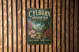 A vintage metal sign for the Baltimore Arboretum, featuring a scenic image of a house surrounded by trees and flowers.