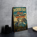 A vintage-style metal sign for Morro Bay Bird Sanctuary in California, featuring an illustration of a heron and the text "A Haven for Birds A Treasure for All".