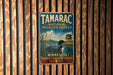 A vintage-style metal sign for Tamarac National Wildlife Refuge in Minnesota, featuring a duck and a bird in a natural setting.
