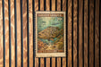 A postage stamp featuring a large fish, likely a Goliath grouper, swimming in a coral reef environment.