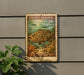 A postage stamp featuring a large fish, likely a Goliath grouper, swimming in a coral reef environment.