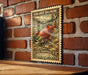 A 5 cent U.S. postage stamp featuring a large illustration of a salmon fish.