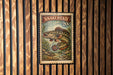 Snakehead Fish Vintage Stamp Style Metal Sign, Snakehead Fishing Decor, Angler Cabin Garage Wall Plaque