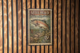 A 5-cent postage stamp from the United States, featuring an illustration of a fish swimming in a river.