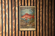 A vintage postage stamp featuring a red fish, likely a Vermilion Snapper, against a backdrop of underwater scenery.