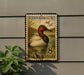 A postage stamp featuring a duck on a wall, with the text "Canvasback 8c U.S. Postage".