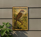A postage stamp featuring a chipping sparrow, with the text "CHIPPING SPARROW" and "U.S. 8c" printed on it.
