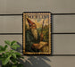 A framed illustration of a wizard or wizardly character, with the text "MERLIN" prominently displayed.
