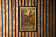 A U.S. postage stamp featuring a detailed illustration of a grouse bird, mounted on a wooden wall.