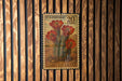 A U.S. postage stamp featuring a claret cup cactus, with the text "U.S. POSTAGE 20 CENTS" and "CLARET CUP CÁCUS" printed on it.