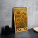 A metal stamp featuring a desert marigold flower, with the text "DESERT MARIGOLD" and "20c" printed on it.