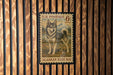A U.S. postage stamp featuring an Alaskan Klee Kai dog, which is a breed of dog native to Alaska.
