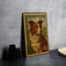 A metal stamp featuring a collie dog, with the text "BORDER COLLIE" and the denomination "6c" printed on it.