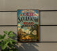 A vintage-style metal sign with the text "HISTORIC OLD SAN ANTONIO ROAD LOUISIANA" and a road sign, mounted on a wall.