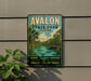A vintage-style sign for Florida State Park, featuring a scenic image of a river surrounded by palm trees and a bridge.