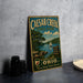 A vintage metal sign for Caesar Creek State Park in Ohio, featuring a scenic landscape with a lake, trees, and a sailboat.