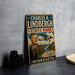 A vintage-style metal sign featuring a portrait of Charles A. Lindbergh, the famous aviator, and the text "State Park" and "The Spirit of Adventure Minnesota".