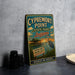 A vintage-style sign for Cypremont Point State Park in Louisiana, featuring a bird and a coastal scene.