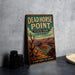 A vintage metal sign for Dead Horse Point State Park in Utah, featuring a desert landscape with a river and mountains in the background.