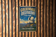 A vintage-style metal sign for Golden Dale Observatory in Washington State Park, featuring a large telescope and a scenic landscape.